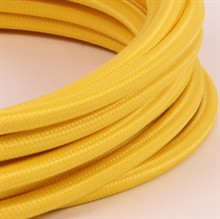 Dark yellow textile cable